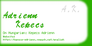 adrienn kepecs business card